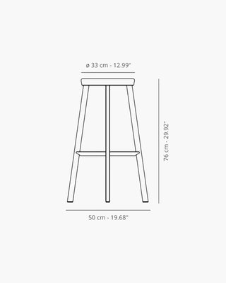 Magis Déjà-vu aluminium stool without backrest - Buy now on ShopDecor - Discover the best products by MAGIS design