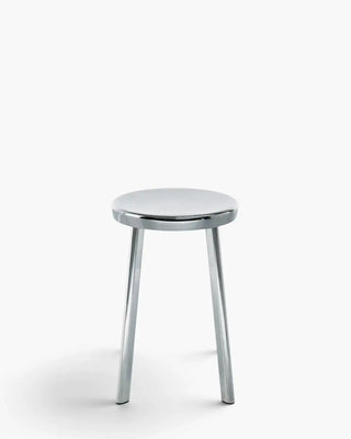 Magis Déjà-vu aluminium stool without backrest Polished h. 50 cm - Buy now on ShopDecor - Discover the best products by MAGIS design