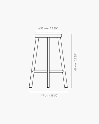Magis Déjà-vu aluminium stool without backrest - Buy now on ShopDecor - Discover the best products by MAGIS design