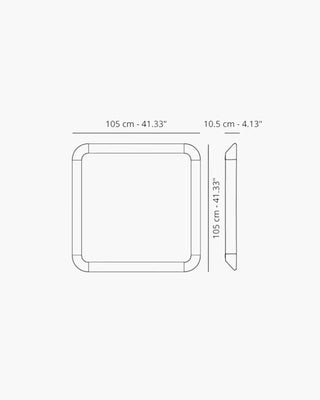 Magis Déjà-vu wall mirror with polished aluminium frame - Buy now on ShopDecor - Discover the best products by MAGIS design
