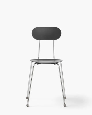 Magis Mariolina steel chair with polypropylene seat and backrest Chromed Anthracite Grey 1420C - Buy now on ShopDecor - Discover the best products by MAGIS design
