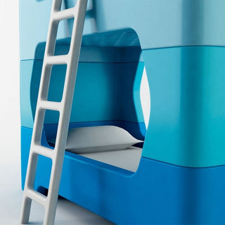 Magis Me Too Bunky Bunk bed blue with white ladder - Buy now on ShopDecor - Discover the best products by MAGIS ME TOO design