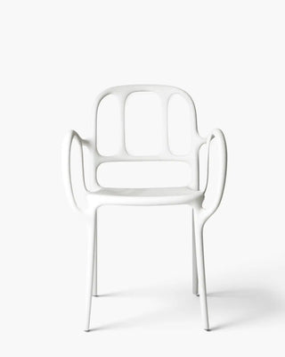 Magis Milà polypropylene chair with armrests White 1738C - Buy now on ShopDecor - Discover the best products by MAGIS design