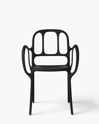 Magis Milà polypropylene chair with armrests Black 1769C - Buy now on ShopDecor - Discover the best products by MAGIS design