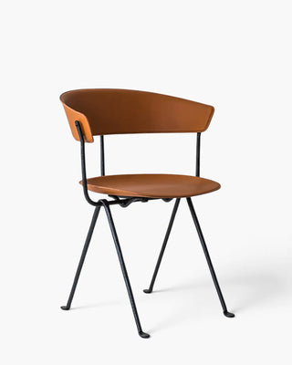 Magis Officina iron chair with upholstered seat and backrest - Buy now on ShopDecor - Discover the best products by MAGIS design