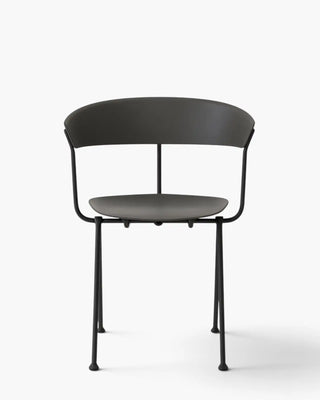 Magis Officina iron chair with polypropylene seat and backrest Anthracite Grey 5142 Black 1763C - Buy now on ShopDecor - Discover the best products by MAGIS design