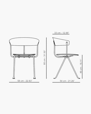 Magis Officina iron chair with polypropylene seat and backrest - Buy now on ShopDecor - Discover the best products by MAGIS design