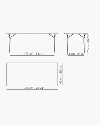 Magis Officina iron table with wooden top - Buy now on ShopDecor - Discover the best products by MAGIS design