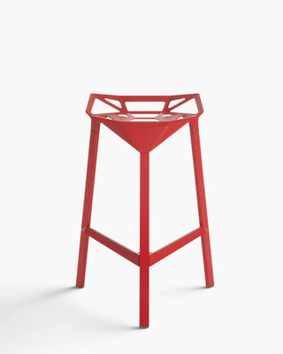 Magis Stool One aluminium stool without backrest Red 5085 h. 67 cm - Buy now on ShopDecor - Discover the best products by MAGIS design