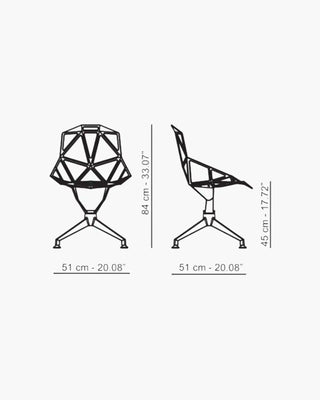 Magis Chair One 4 Star aluminium swivel chair - Buy now on ShopDecor - Discover the best products by MAGIS design