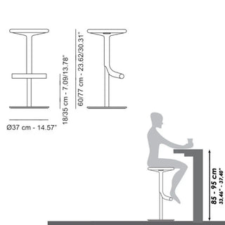 Magis Tibu swivel stool - Buy now on ShopDecor - Discover the best products by MAGIS design