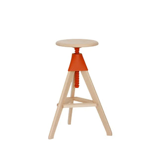 Magis The Wild Bunch Tom stool in beech Magis Orange 1780C - Buy now on ShopDecor - Discover the best products by MAGIS design