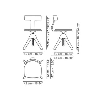 Magis The Wild Bunch Tuffy swivel chair in natural beech - Buy now on ShopDecor - Discover the best products by MAGIS design