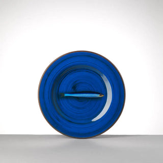 Mario Luca Giusti Aimone fruit plate diam. 23 cm. - 9.06 in. Blue - Buy now on ShopDecor - Discover the best products by MARIO LUCA GIUSTI design