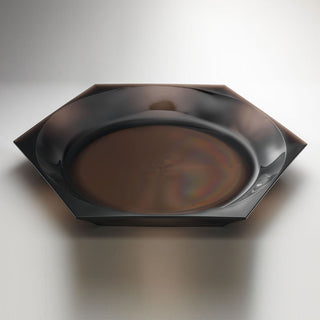 Mario Luca Giusti Camilla hexagonal tray Smoky grey - Buy now on ShopDecor - Discover the best products by MARIO LUCA GIUSTI design