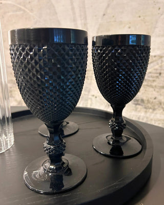 Mario Luca Giusti Cristal black goblet - Buy now on ShopDecor - Discover the best products by MARIO LUCA GIUSTI design