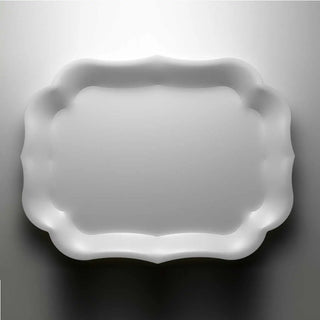 Mario Luca Giusti Della Robbia tray 58x44 cm. - 22.84x17.32 in. White - Buy now on ShopDecor - Discover the best products by MARIO LUCA GIUSTI design