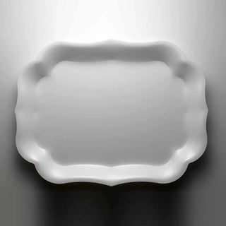 Mario Luca Giusti Gioconda tray 43x33 cm. - 16.93x12.99 in. Mario Luca Giusti White enamel - Buy now on ShopDecor - Discover the best products by MARIO LUCA GIUSTI design