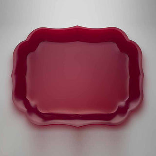 Mario Luca Giusti Gioconda tray 43x33 cm. - 16.93x12.99 in. Mario Luca Giusti Red enamel - Buy now on ShopDecor - Discover the best products by MARIO LUCA GIUSTI design
