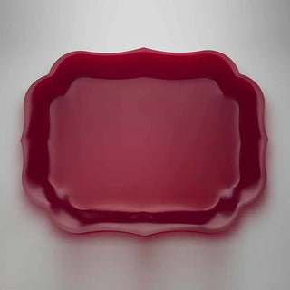 Mario Luca Giusti Gioconda tray 43x33 cm. - 16.93x12.99 in. Mario Luca Giusti Red enamel - Buy now on ShopDecor - Discover the best products by MARIO LUCA GIUSTI design