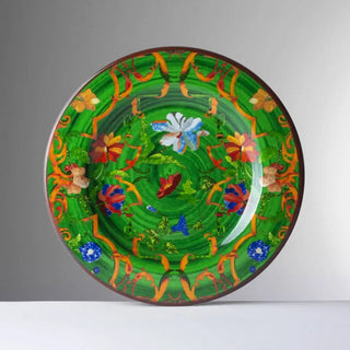 Mario Luca Giusti Pancale fruit plate diam. 23 cm. - 9.06 in. Mario Luca Giusti Pancale Green - Buy now on ShopDecor - Discover the best products by MARIO LUCA GIUSTI design