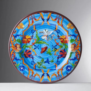 Mario Luca Giusti Pancale dinner plate diam. 27 cm. - 10.63 in. Mario Luca Giusti Pancale Turquoise - Buy now on ShopDecor - Discover the best products by MARIO LUCA GIUSTI design