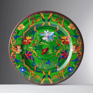 Mario Luca Giusti Pancale dinner plate diam. 27 cm. - 10.63 in. Mario Luca Giusti Pancale Green - Buy now on ShopDecor - Discover the best products by MARIO LUCA GIUSTI design