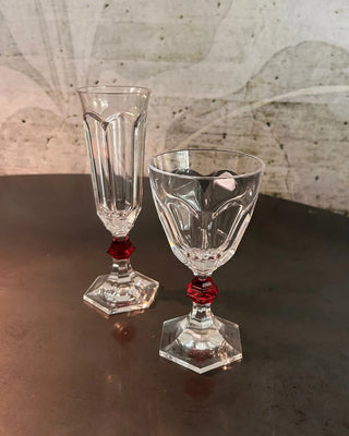Mario Luca Giusti Rolling Stones flute clear and red - Buy now on ShopDecor - Discover the best products by MARIO LUCA GIUSTI design