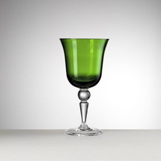 Mario Luca Giusti Saint Moritz water glass bicolour Emerald Green - Buy now on ShopDecor - Discover the best products by MARIO LUCA GIUSTI design