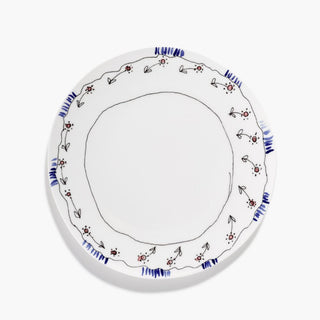 Marni by Serax Midnight Flowers dinner plate Anemone Milk 24 cm - 9.45 inch - Buy now on ShopDecor - Discover the best products by MARNI BY SERAX design