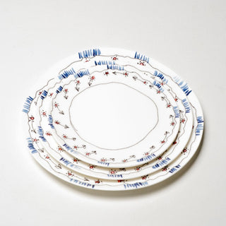 Marni by Serax Midnight Flowers dinner plate - Buy now on ShopDecor - Discover the best products by MARNI BY SERAX design