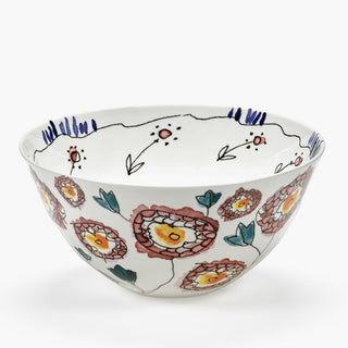 Marni by Serax Midnight Flowers serving bowl anemone milk 25 cm - 9.85 inch - Buy now on ShopDecor - Discover the best products by MARNI BY SERAX design