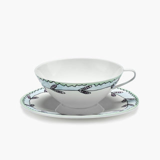 Marni by Serax Midnight Flowers tea cup with saucer Blossom Milk - Buy now on ShopDecor - Discover the best products by MARNI BY SERAX design