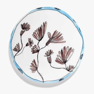 Marni by Serax Midnight Flowers dinner plate Camelia Aubergine 28 cm - 11.03 inch - Buy now on ShopDecor - Discover the best products by MARNI BY SERAX design