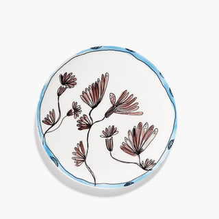 Marni by Serax Midnight Flowers dinner plate Camelia Aubergine 20 cm - 7.88 inch - Buy now on ShopDecor - Discover the best products by MARNI BY SERAX design