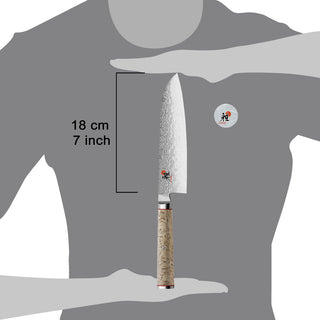 Miyabi 5000MCD Knife Santoku 18 cm steel - Buy now on ShopDecor - Discover the best products by MIYABI design