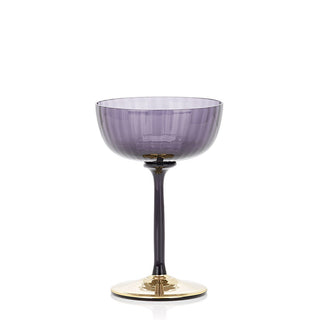 Nason Moretti Cote d'or striped cherry bowl periwinkle - Buy now on ShopDecor - Discover the best products by NASON MORETTI design