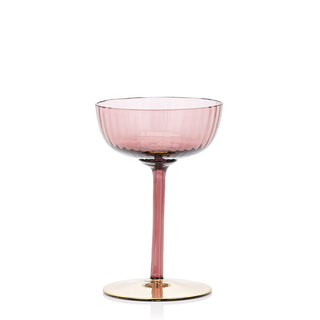 Nason Moretti Cote d'or striped cherry bowl violet - Buy now on ShopDecor - Discover the best products by NASON MORETTI design