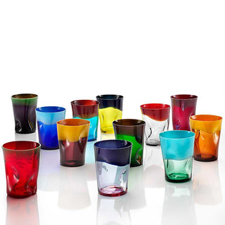 Nason Moretti Dandy set 6 water glasses different colors mod.1 - Buy now on ShopDecor - Discover the best products by NASON MORETTI design