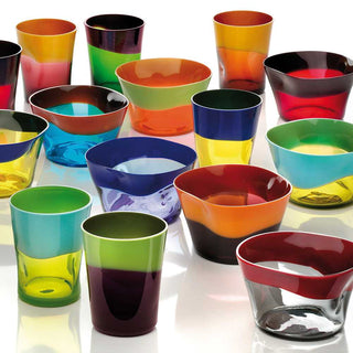 Nason Moretti Dandy set 6 water glasses different colors mod.1 - Buy now on ShopDecor - Discover the best products by NASON MORETTI design