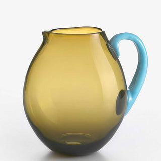 Nason Moretti Dandy pitcher acid green with light blue handle - Buy now on ShopDecor - Discover the best products by NASON MORETTI design