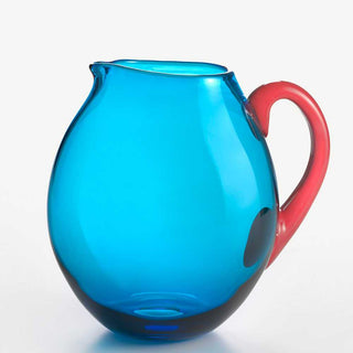 Nason Moretti Dandy pitcher aquamarine with coral red handle - Buy now on ShopDecor - Discover the best products by NASON MORETTI design