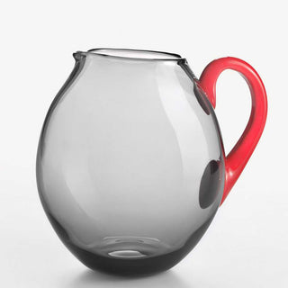 Nason Moretti Dandy pitcher grey with coral red handle - Buy now on ShopDecor - Discover the best products by NASON MORETTI design