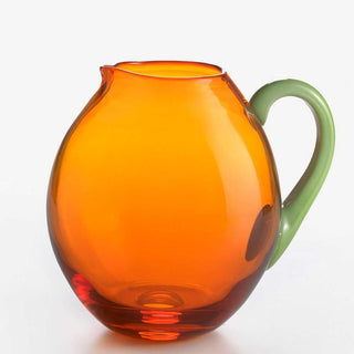 Nason Moretti Dandy pitcher orange with pea green handle - Buy now on ShopDecor - Discover the best products by NASON MORETTI design