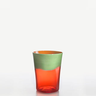 Nason Moretti Dandy water glass pea green and orange - Buy now on ShopDecor - Discover the best products by NASON MORETTI design