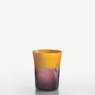 Nason Moretti Dandy water glass yellow sunflower and violet - Buy now on ShopDecor - Discover the best products by NASON MORETTI design