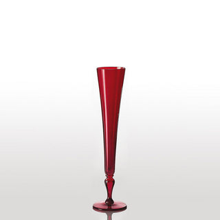 Nason Moretti Excess optic flute - Murano glass Nason Moretti Red - Buy now on ShopDecor - Discover the best products by NASON MORETTI design