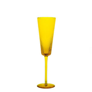 Nason Moretti Gigolo champagne flute - Murano glass Nason Moretti yellow - Buy now on ShopDecor - Discover the best products by NASON MORETTI design