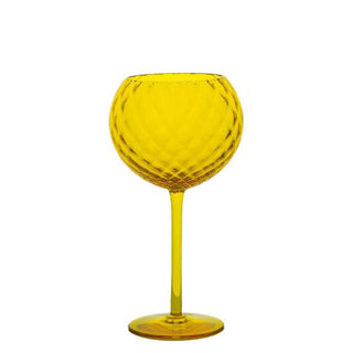 Nason Moretti Gigolo white wine chalice - Murano glass Nason Moretti yellow - Buy now on ShopDecor - Discover the best products by NASON MORETTI design