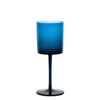 Nason Moretti Gigolo water chalice - Murano glass Nason Moretti Air force blue - Buy now on ShopDecor - Discover the best products by NASON MORETTI design